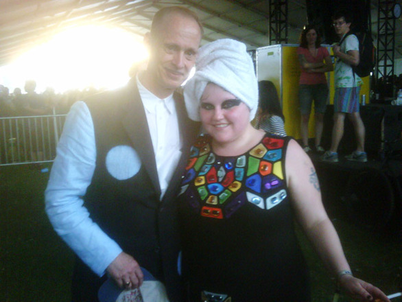 john waters and beth ditto at coachella